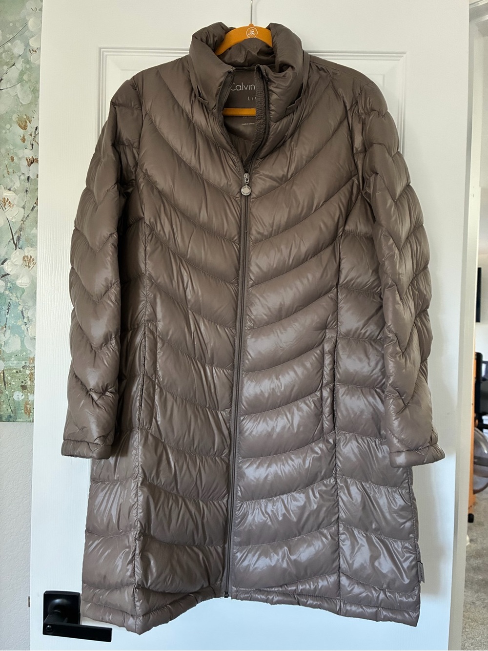 Calvin Klein Long Packable Down Coat